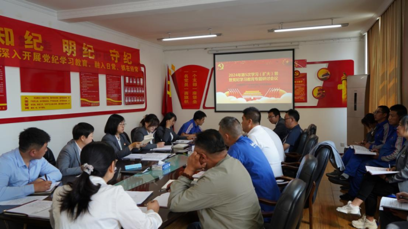 物產汽貿公司黨支部召開2024年第五次學習（擴大）會暨&ldquo;知敬畏、存戒懼、守底線&rdquo;專題研討會議
